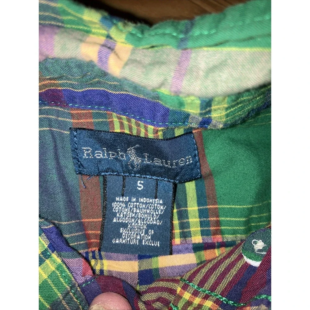LOT of 2 Polo Ralph Lauren Boys Blue 1/4 Zip & Button Down Shirts Size Small‎